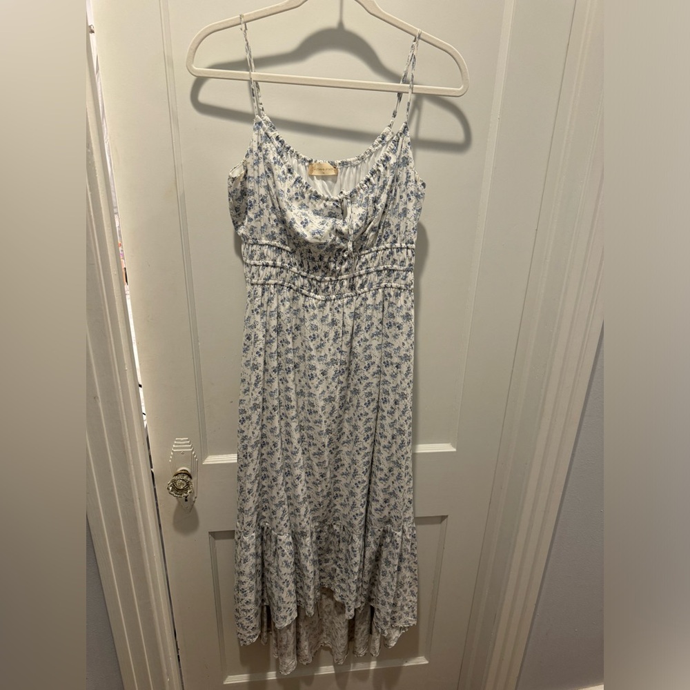 Altrd state blue flower print maxi dress